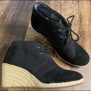 Tom’s Wedge Booties size 9 Women’s